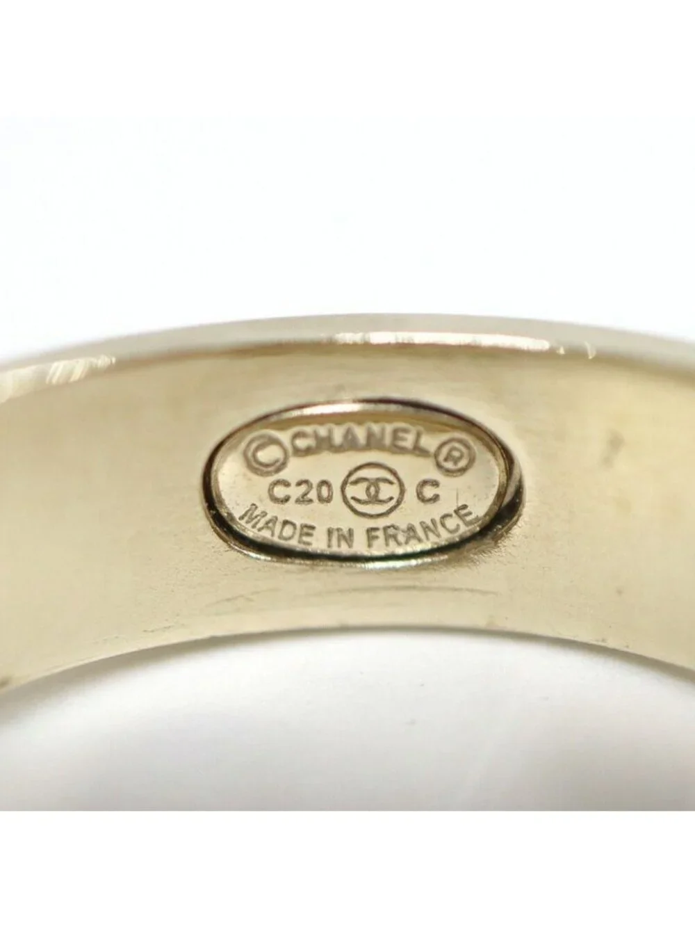 Chanel Ring CC Logo Rhinestone Metal - Picture 9 of 11